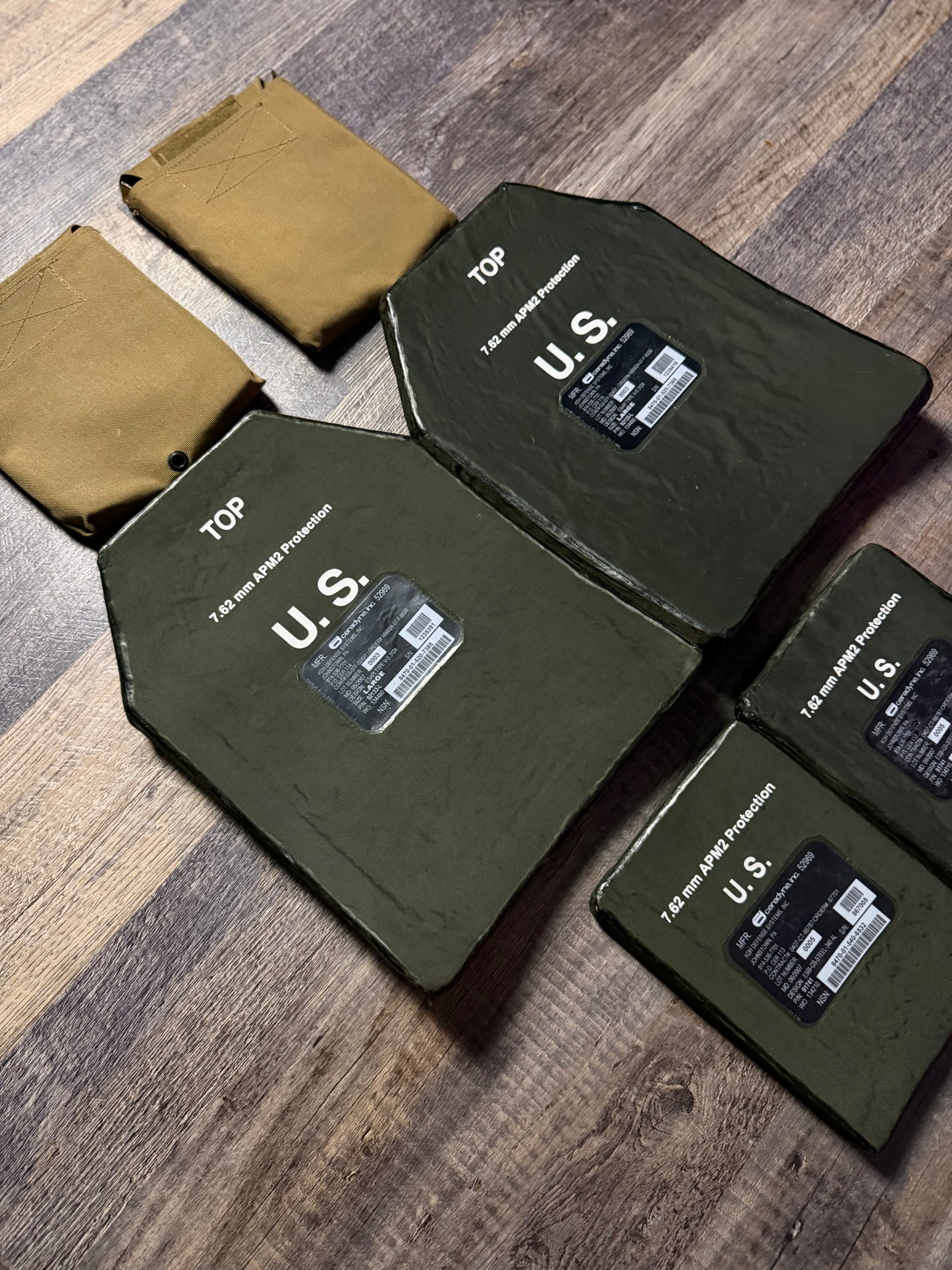 Complete Ceradyne Level IV Plate Set