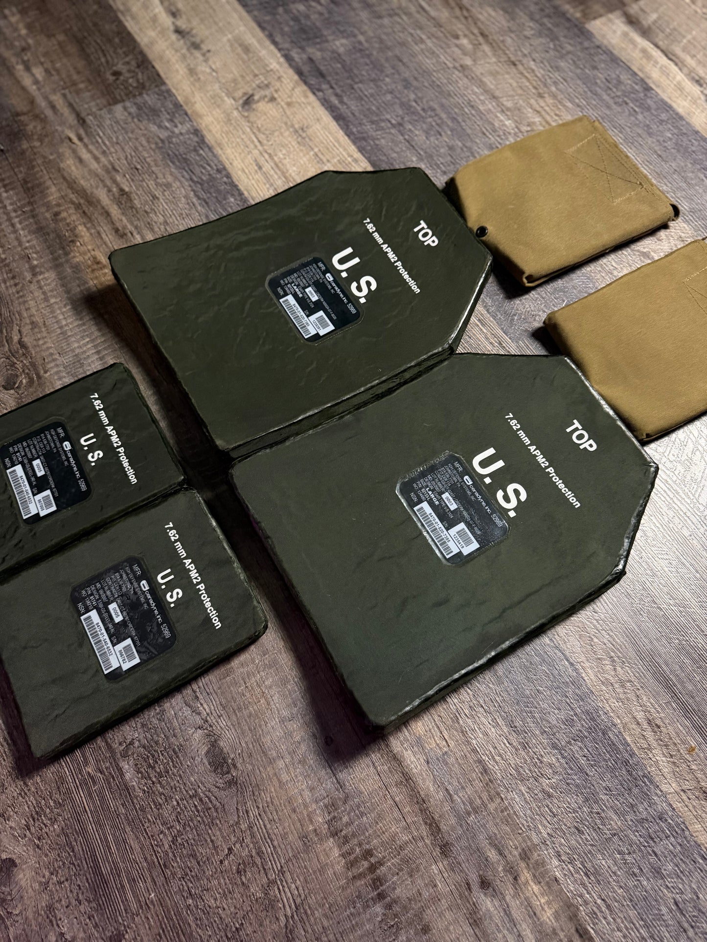 Complete Ceradyne Level IV Plate Set