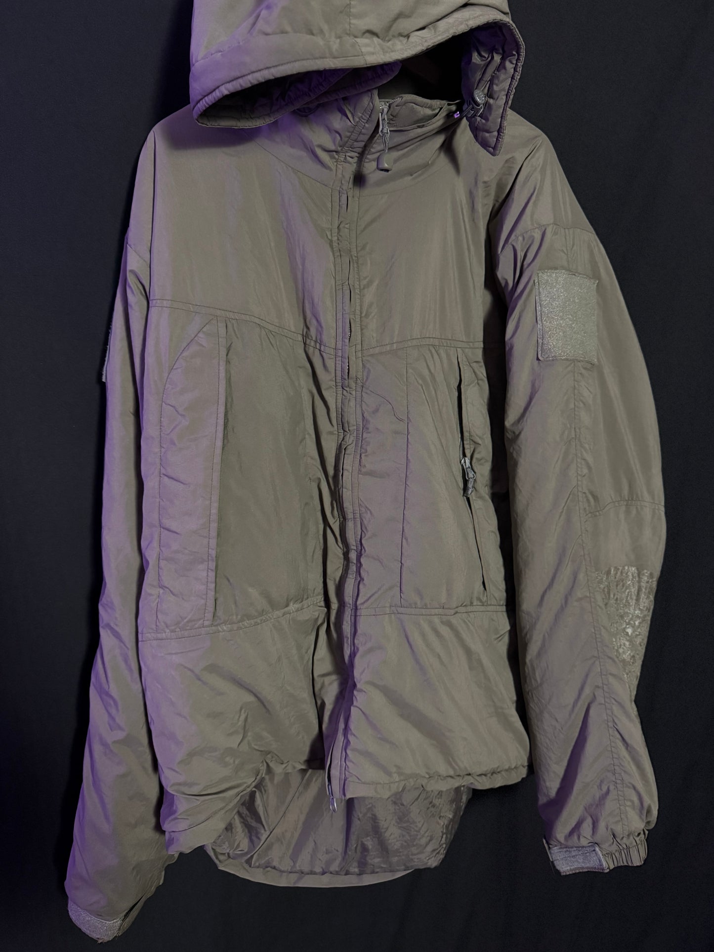 Halys Mas Grey Puffer Jacket with hood