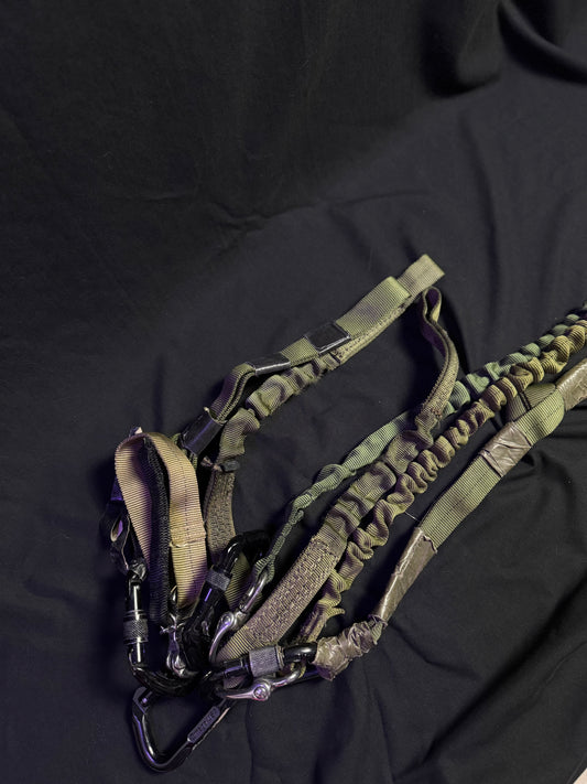 Arrangement of old school DEVGRU used helo lanyards